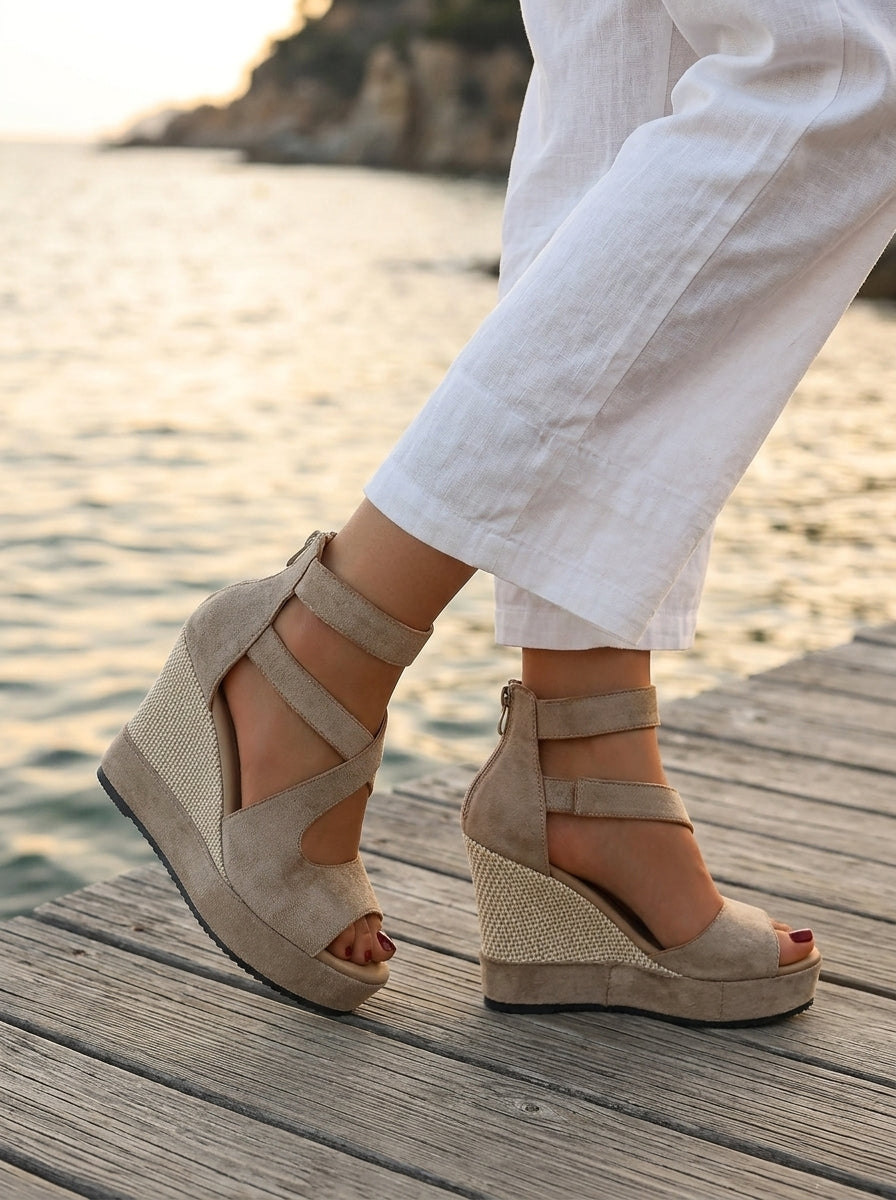 Sandalias Éléonore de cuña