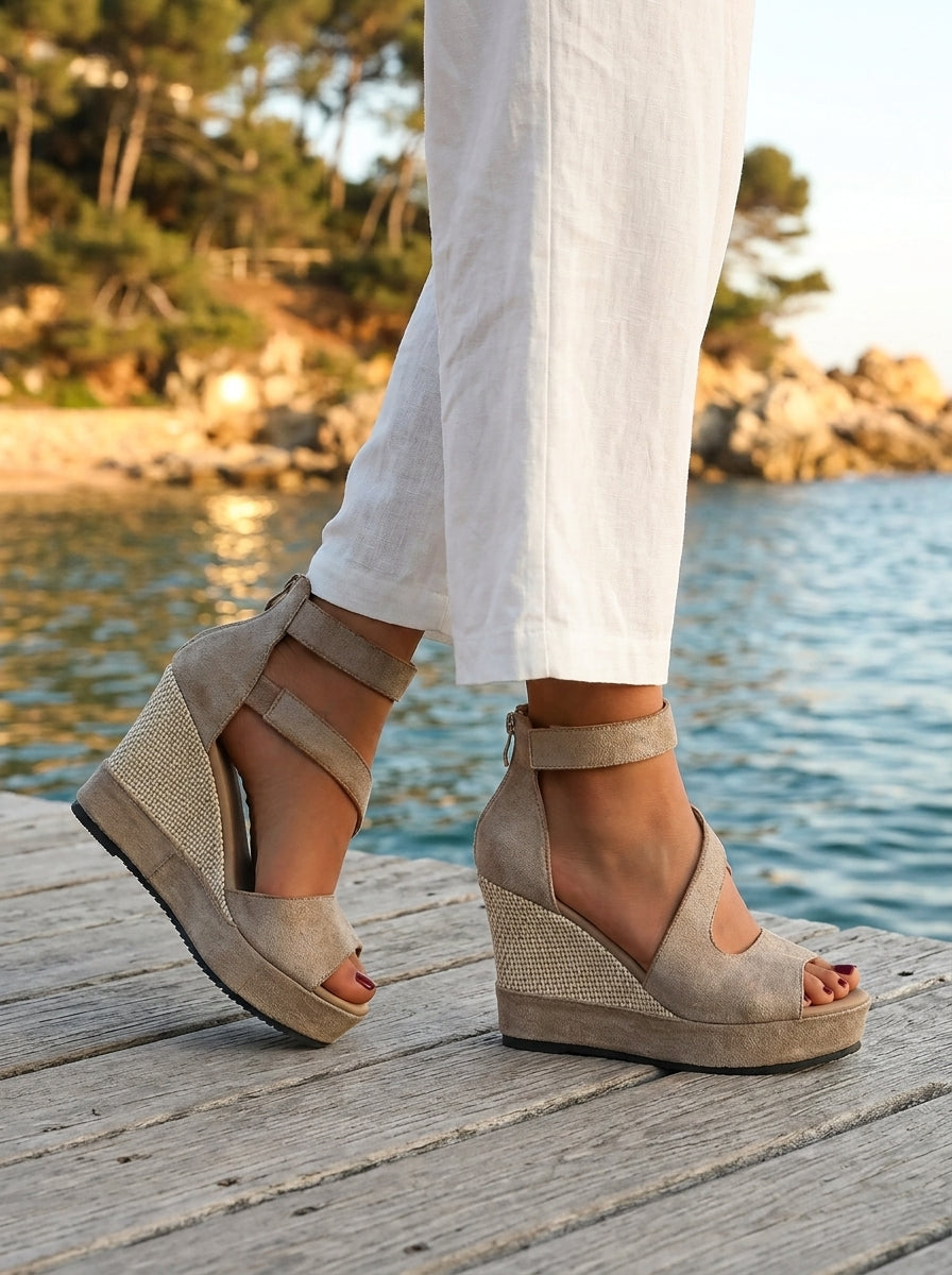 Sandalias Éléonore de cuña