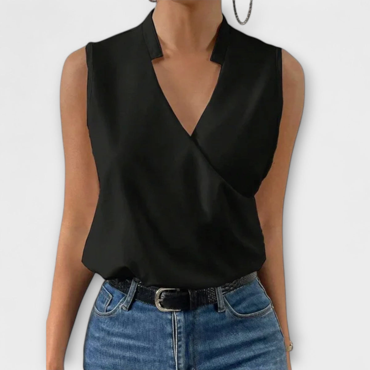 Loretta | Top Sofisticado con Escote en V