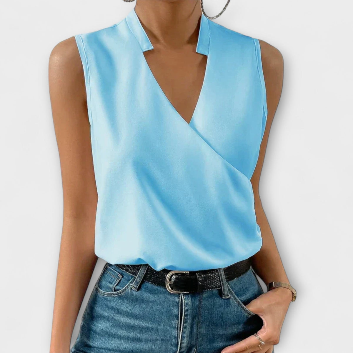 Loretta | Top Sofisticado con Escote en V