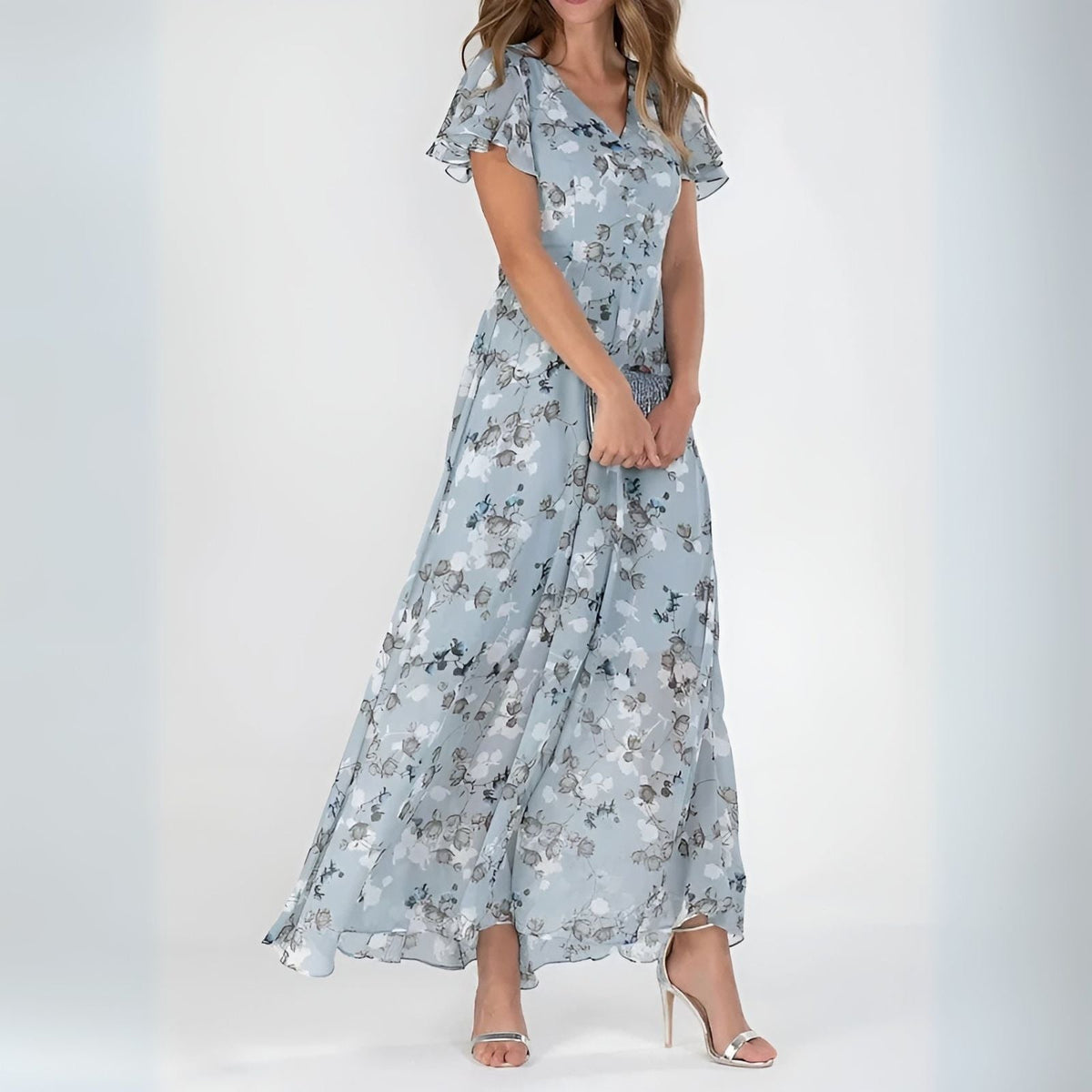 Vestido Juliette Largo con Estampado Floral