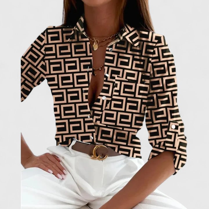 Lisette | Blusa Elegante de Manga Larga