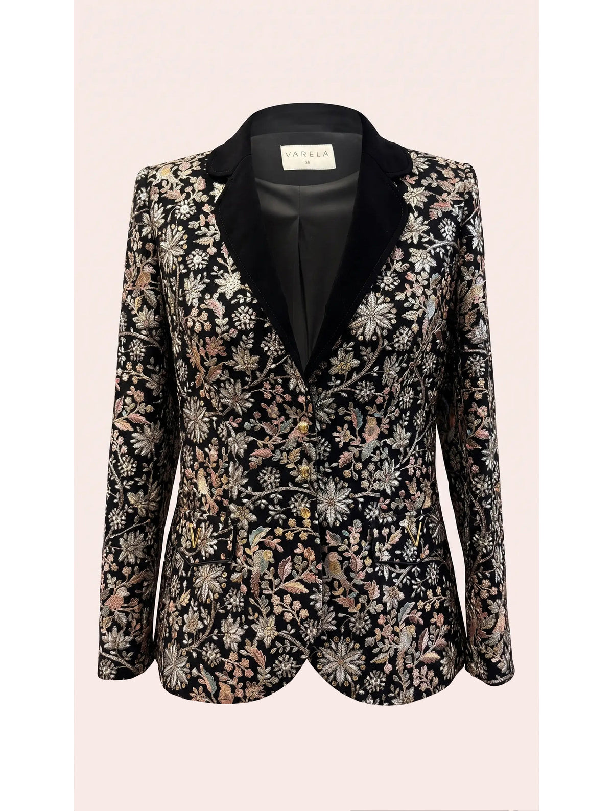 CHAQUETA SMOKING BORDADA VELVET