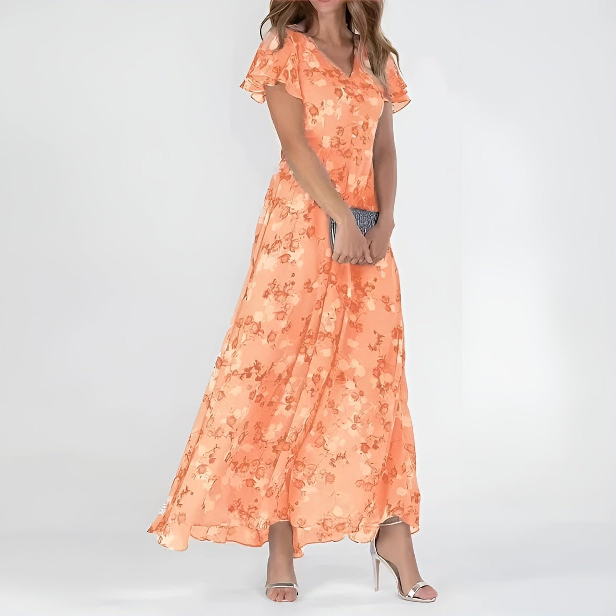 Vestido Juliette Largo con Estampado Floral