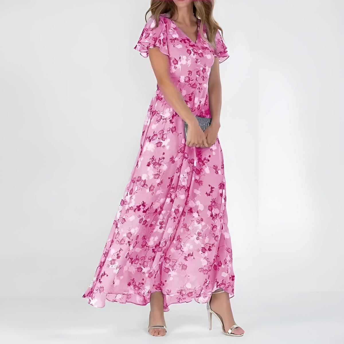 Vestido Juliette Largo con Estampado Floral